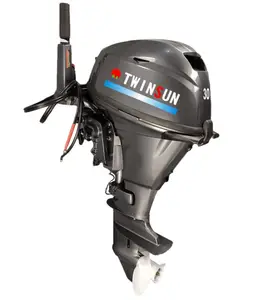 TWINSUN 30HP Outboard Motor 4 Stroke Pendek Poros Electric Start Mesin Tempel Outboard Wing ASSY 30HP Perahu Motor 30HP Mesin Perahu