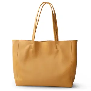 Bolsas de compras diárias de grande capacidade em couro legítimo para mulheres, bolsas de couro legítimo casuais de designer de luxo