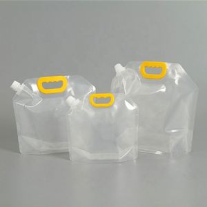 Pochette souple portable personnalisée avec logo imprimé numériquement, en matériau de qualité alimentaire, pour l'emballage de jus, de vin et de bière - Product Image 1