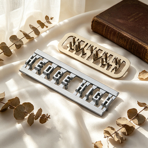 Custom Engraved Metal Labels Zinc Alloy Etched for Coat & Luggage Ready to Ship Low MOQ for <b>Hat</b> Fast Shipping for Shoes - Product Image 4