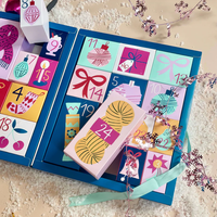 Coffret cadeau de Noël-24 petites surprises différentes. Personnalisable. Usine d'origine en gros.