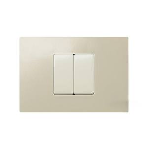 Placa Americana Marfil 2 Módulos - Diseño Elegante, Fácil Instalación, Ideal para Decoración y Funcionalidad en Espacios - Product Image 1