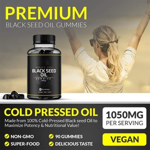 Gummies d'huile de nigelle à succès (1050 mg) – Soulage l'indigestion et les brûlures d'estomac, favorise la perte de poids chez l'adulte - Product Image 3