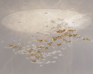 Lustre <span class=keywords><strong>en</strong></span> verre soufflé à la main <span class=keywords><strong>en</strong></span> forme <span class=keywords><strong>d</strong></span>'<span class=keywords><strong>oiseau</strong></span>, luminaire suspendu LED <span class=keywords><strong>en</strong></span> cristal, personnalisable, garantie 1 an, <span class=keywords><strong>d</strong></span>écoration pour hôtel, mariage, maison - Product Image 2
