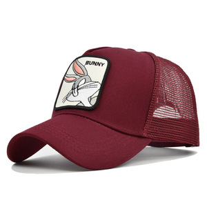 Schattige Bunny <span class=keywords><strong>Patch</strong></span> Trucker Hoeden Dier Geborduurde Baseball Cap Custom Logo Bunny Baseball Cap Hoed Buiten Wandelen Sport Hoed - Product Image 3