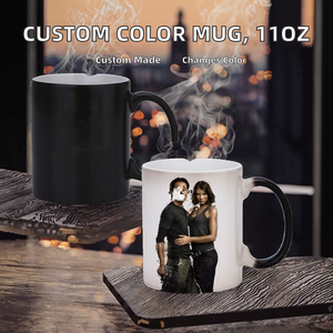 Tazas de Cerámica de Gres Personalizadas que Cambian de Color, 11 oz, en Blanco, para Sublimación, <span class=keywords><strong>con</strong></span> <span class=keywords><strong>tu</strong></span> Logotipo, Fotos, Imágenes, Recubiertas, Minimalistas - Product Image 2