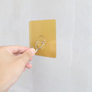 Ganchos Adhesivos Portátiles para Cocina y Baño, Sin Rastro, Sin Taladro, Removibles, Autoadhesivos, de <span class=keywords><strong>Metal</strong></span>, para Pared de Ducha - Product Image 1