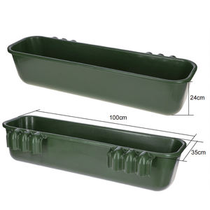 KD9668 Abreuvoir long en plastique pour bétail, <span class=keywords><strong>chevaux</strong></span>, bovins, 42L - Product Image 1