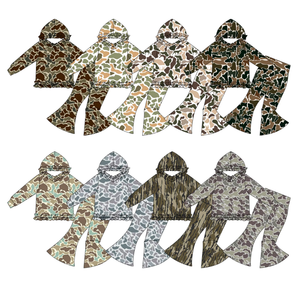ชุดเสื้อแขนยาวลายพรางพร้อมกางเกงสำหรับเด็กผู้หญิงวัยเตาะแตะ 2 ชิ้น - Product Image 2