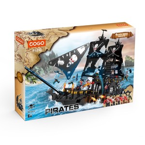 Ninjagoo — blocs <span class=keywords><strong>de</strong></span> construction en briques pour enfants, 807 pièces, vente en gros, Pirate intelligent - Product Image 6