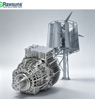 Générateur éolien 3-en-1 de 30 kW, populaire, à moteur CC vertical, pour démarrage et production d'énergie, avec axe horizontal et génération verticale