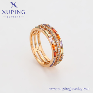 S00005707 <span class=keywords><strong>XUPING</strong></span> <span class=keywords><strong>Jewelry</strong></span> Cobre Piedra multicolor Zirconia 18K Chapado en oro <span class=keywords><strong>Xuping</strong></span> Anillo de mujer - Product Image 3