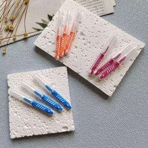 Ensemble de brosses interdentaires douces certifiées CE ISO 0,6 1,2 mm, antibactériennes et réutilisables <span class=keywords><strong>pour</strong></span> les soins bucco-dentaires des adultes, fournitures de clinique <span class=keywords><strong>dentaire</strong></span> - Product Image 5