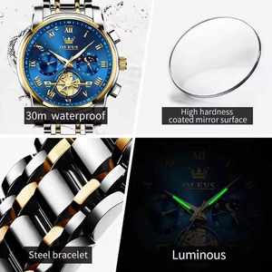 Offre Spéciale OLEVS 2859 mode hommes montres échelle romaine cadran montre-bracelet pour hommes en acier inoxydable Quartz étanche lumineux 2025 - Product Image 6