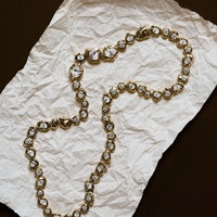 Collier et Bracelet en Cuivre Plaqué Or Court avec Zircon pour Femme, Chaîne de Pull Hypoallergénique Anti-ternissement, Cadeau de Luxe en Gros