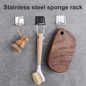 Étagère de rangement pour éponge d'évier, étagère de drainage, acier inoxydable, organisateur de boule de <span class=keywords><strong>cuisine</strong></span> en fil métallique, <span class=keywords><strong>support</strong></span> pour torchon - Product Image 2