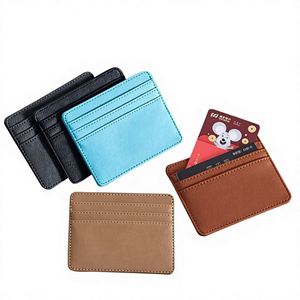 Pebble Grain Leather Credit Card <b>Holder</b> RFID Shield Secure Slim Minimalist Heightened <b>Travel</b> Wallet Multi Slot Manufacturer - Product Image 1