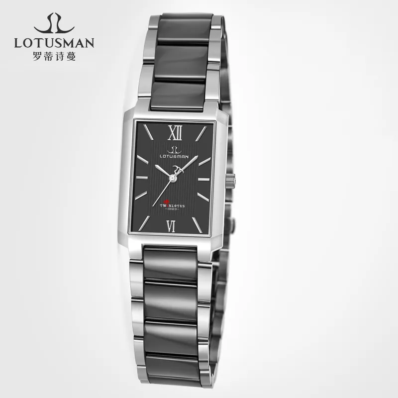 L803A.SDB LOTUSMAN Fashion Ceramic Strap Material Trend Lady's Quartz Watch CITIZEN Movement Brand Waterproof To 3BAR Depth