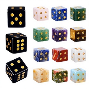 Dadi in Cristallo Naturale da 16mm per Giochi da Tavolo Casual, <span class=keywords><strong>Pietra</strong></span> Grezza Intagliata con Bordi ad Angolo Retto, <span class=keywords><strong>Pietra</strong></span> Semipreziosa - Product Image 5