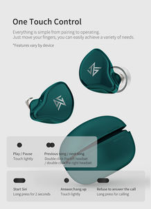 Venta caliente <span class=keywords><strong>KZ</strong></span> <span class=keywords><strong>S1</strong></span> Auriculares Inalámbricos Auriculares Deportivos Inalámbricos Auriculares Bluetooth Inalámbricos - Product Image 4