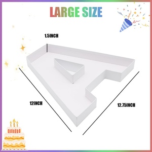 ZIJRXQ Caja Decorativa Rellenable de Cartón de 12 Pulgadas con Forma de Letra A para Alimentos y Charcutería - Product Image 6