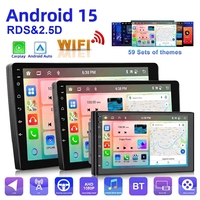 Écran tactile IPS 7/9/10,1 pouces, autoradio 4G+64G, Carplay sans fil, Android Auto, lecteur multimédia universel, autoradio, GPS intégré, BT