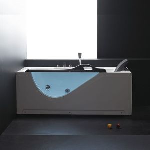 Bain à remous de <span class=keywords><strong>luxe</strong></span> rectangulaire intérieur/extérieur, sauna pour adultes, acrylique, verre, pour bain à remous, autoportant, massage par remous - Product Image 2