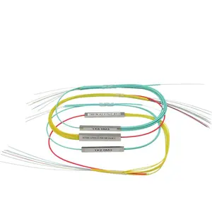 Fabrika PLC splitter 250um mini çıplak 2x8 2x12 bölücüler bağlayıcı optik fiber splitter fiyat olmadan