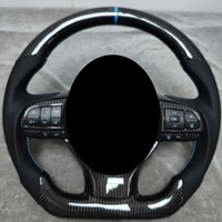 J Auto Fabrikası Özel Yapım Lexus CT200H ES300h ES RX350 Direksiyon Simidi Karbon Fiber Delikli Deri Özel Dikiş Rengi D 4