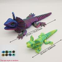 Modelo de Lagarto con Orejas Plegables Impreso en 3D al por Mayor, Figura de Animal Realista Articulada, Adorno Decorativo Creativo Novedoso