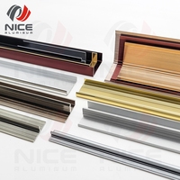Décoration intérieure, bordure décorative en aluminium, profilés en U, profilés en T, bandes de finition