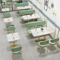 Ensembles de canapés modernes à dossier haut et banquettes de salle à manger pour restaurants, hôtels, centres commerciaux - Mobilier métallique d'extérieur