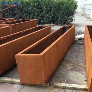 Assemble-Metal-Raised-Garden-Bed Corten Steel Rusty <b>Flat</b> <b>Pack</b> Eco-Friendly Home Modular Planter <b>Box</b> - Product Image 6