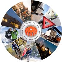 Luces LED DE EMERGENCIA Flare 9 modos Lámpara intermitente de advertencia de seguridad Luz de tablero estroboscópica roja para camiones Vehículo Coche