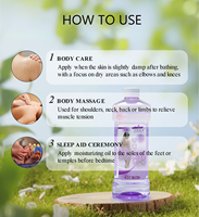 Élixir Corporel Luxueux à la Lavande Écologique Nourrissant Anti-Âge Raffermissant pour une Peau Douce et Soyeuse, Soulagement du Stress et du Sommeil