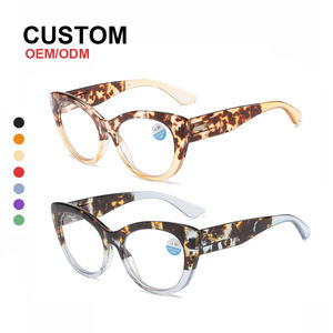 L528 Gafas de lectura de <span class=keywords><strong>presbicia</strong></span> a la moda de ojo de gato delgado para hombre Marco grande PC Anti-Blue Mujeres Gafas de lectura Diseños - Product Image 1