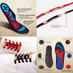 Terapia magnetica solette per massaggio plantare piedi da uomo facile da bloccare senza lacci per <span class=keywords><strong>scarpe</strong></span> per bambini e <span class=keywords><strong>scarpe</strong></span> da ginnastica per adulti - Product Image 2