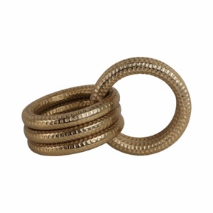 Linked Ring Sculpture Metal Decorative Object For Home Office Living Room Coffee Table - Product Image 6
