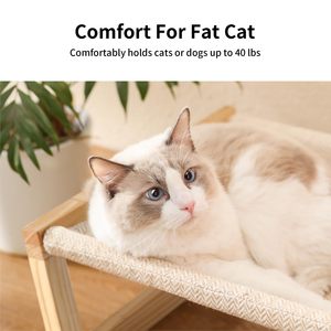 JQ Grote Ademende Verhoogde Kattenhangmat Hondenbed voor Buiten en Binnen - Product Image 3