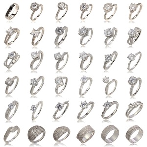 Nhẫn Cưới Nữ Hoa Lãng Mạn Dễ Thương Bằng Bạc Sterling 925 Với Nhẫn Đính Hôn Hứa Hẹn Pha Lê Màu Bạc - Product Image 5