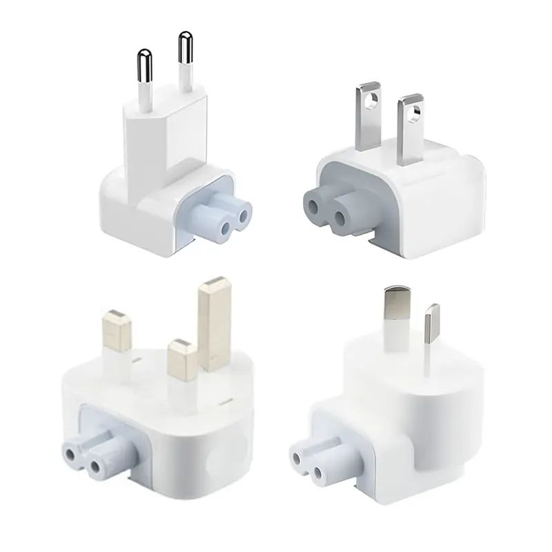 EU US Uk Converter Travel Power Plug Charger Adapter Ac Detachable Connector Electrical Duck Head For Apple Ipad Iphone Macbook