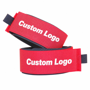 Correa de sujeción personalizada para esquí y snowboard con gancho y bucle, y almohadilla protectora para el transporte de equipos de esquí - Product Image 1