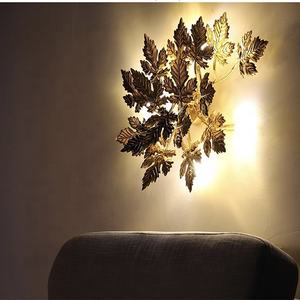 Lampe murale de chevet contemporaine de luxe en feuille d'or <span class=keywords><strong>Art</strong></span> <span class=keywords><strong>Nouveau</strong></span> pour l'intérieur, foyer, salon, décoration murale - Product Image 6