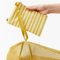 Bolsa de Playa Ecológica Personalizada, Bolsa de Mano Grande de Poliéster Marrón con Bolsa Extraíble