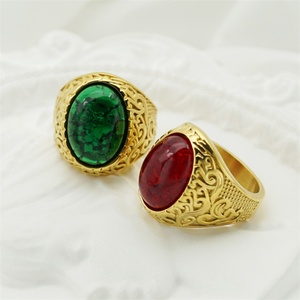 Fashion Fine Stainless Steel Finger <b>Ring</b> Jewelry Gemstone Charm <b>Rings</b> <b>Men</b> - Product Image 3
