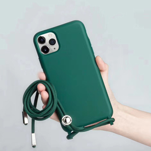 Ốp Lưng Silicone Lỏng Nguyên Bản 2022 Cho iPhone 13 Pro XS Max X XR SE 8 7 Plus 6 6S Ốp Lưng Mềm Có Dây Đeo Cổ Đeo Chéo - Product Image 4