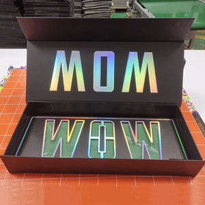 New design custom long stemmed luxury rectangle roses flower box magnetic packaging box MOM WOW box for mother's day