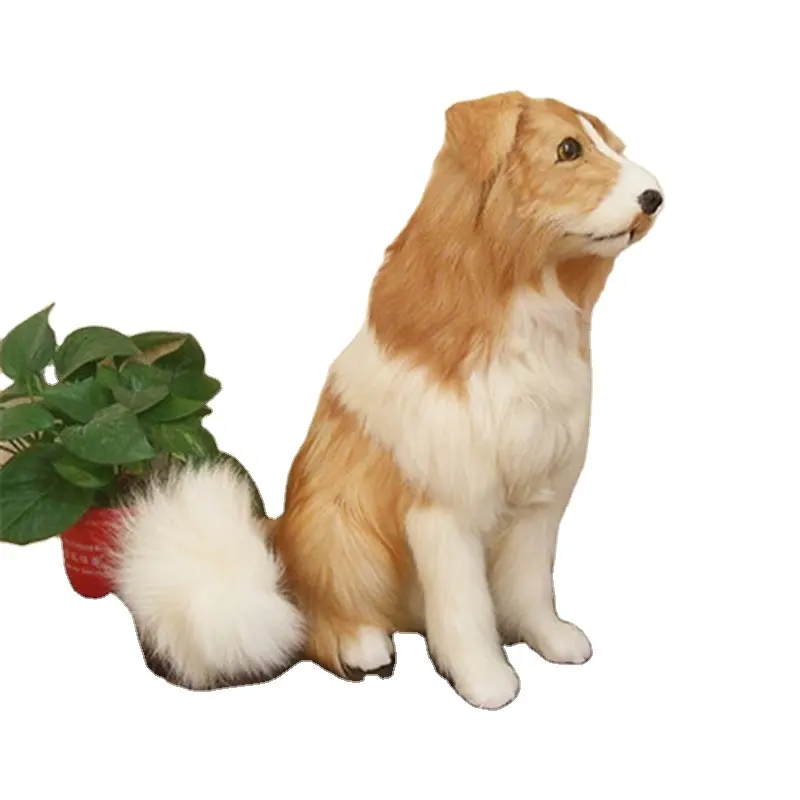 Home Decor Handicrafts Ornaments Real Looking Dog Animal Toy Wholesale Simulation Shepherd Dog