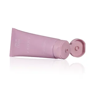Eco Friendly Custom Colored Empty Plastic Hand Cream Body Lotion Soft Cosmetic Packaging Squeeze Tube