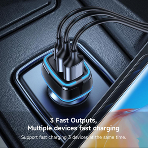 QC3.0 ที่ชาร์จในรถยนต์แบบเร็ว 3USB อเนกประสงค์ 12-24V 5V/3A อะแดปเตอร์ชาร์จในรถยนต์สำหรับโทรศัพท์ทุกรุ่น - Product Image 3